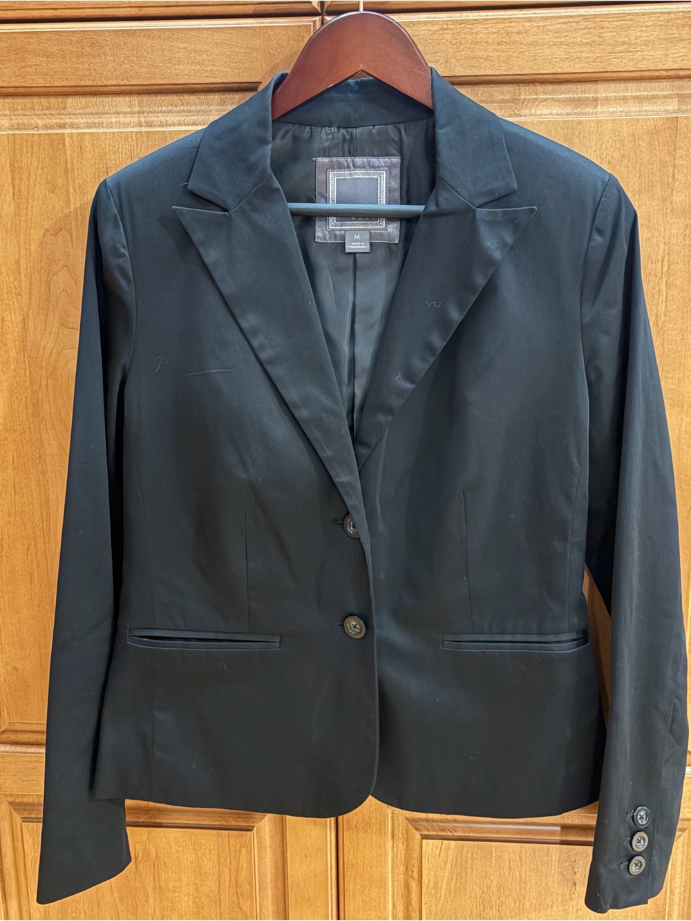 Old Navy Women’s Tailored Notch Two-Button Black Blazer - Size Medium